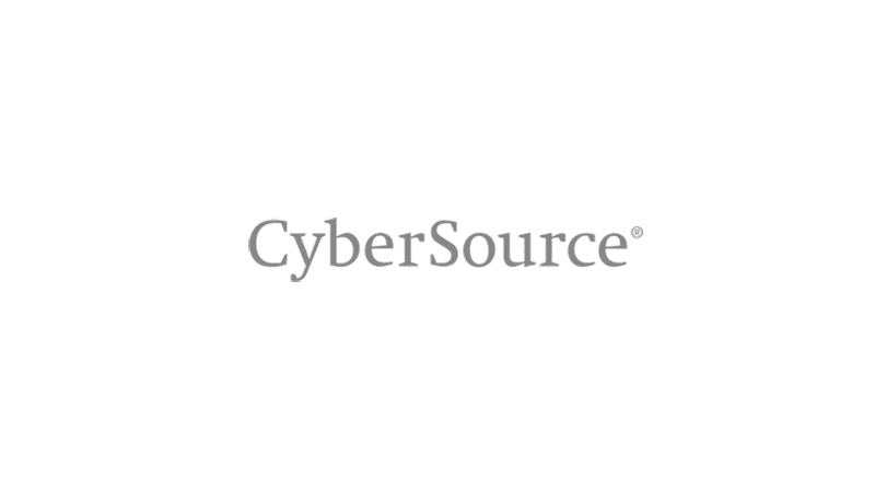 Cybersource logo.