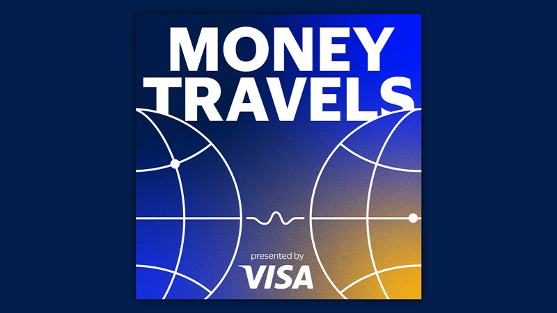 Money Travels Podcast cover art.